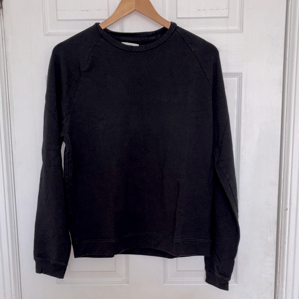 Brooklinen Black Crewneck Sweatshirt